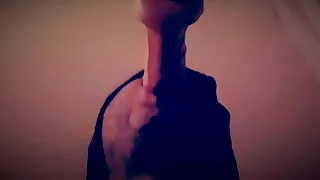 Amateur Delighted Cocksucker Sucking On A Big Thick Dildo